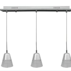 Candil Led  Cone Triple 5W Cromo Marca Leon Iluminación