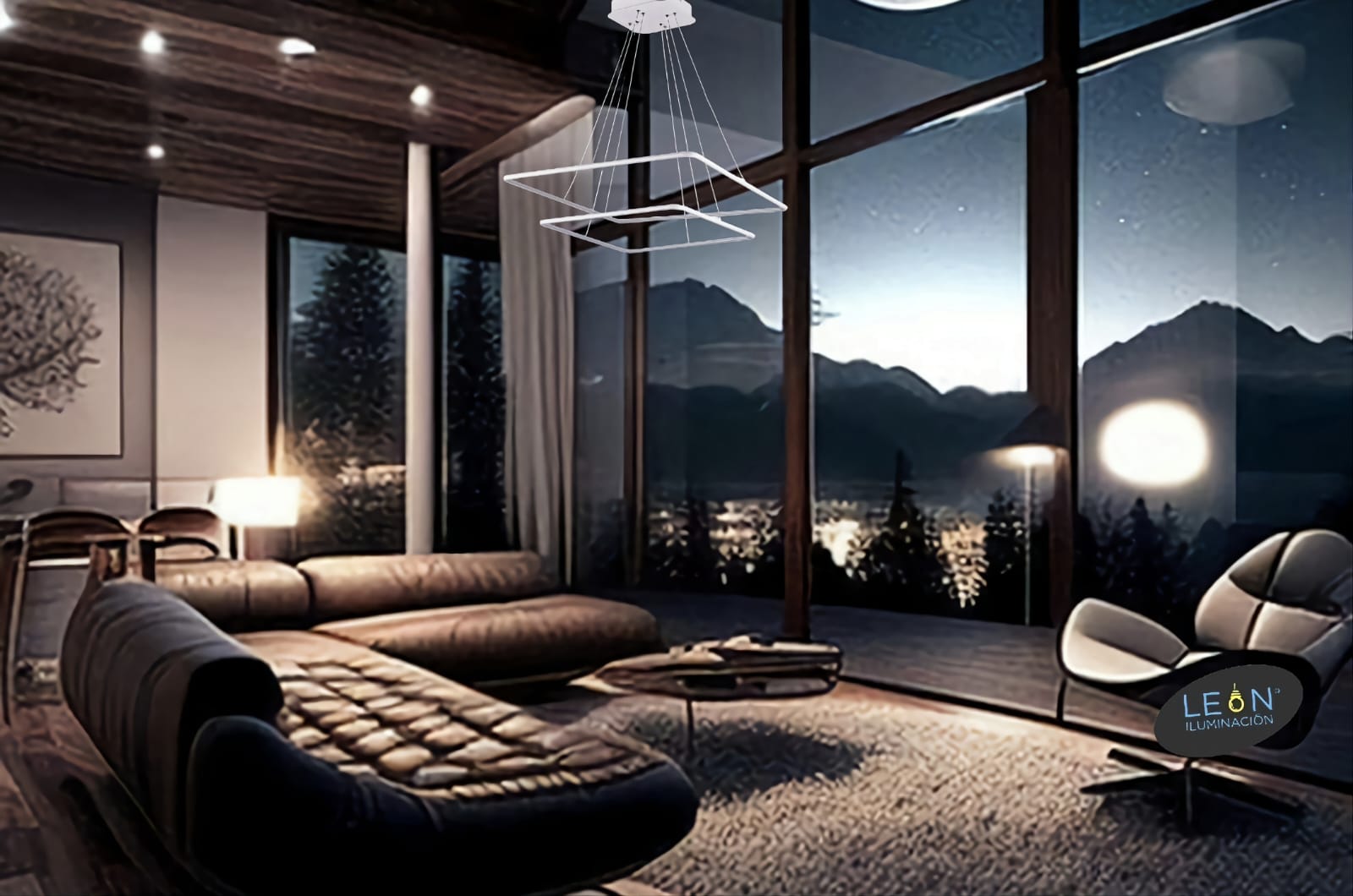 Candil de Led DOUBLE STRAIGHT 96W GD-B067-2 - Imagen 4