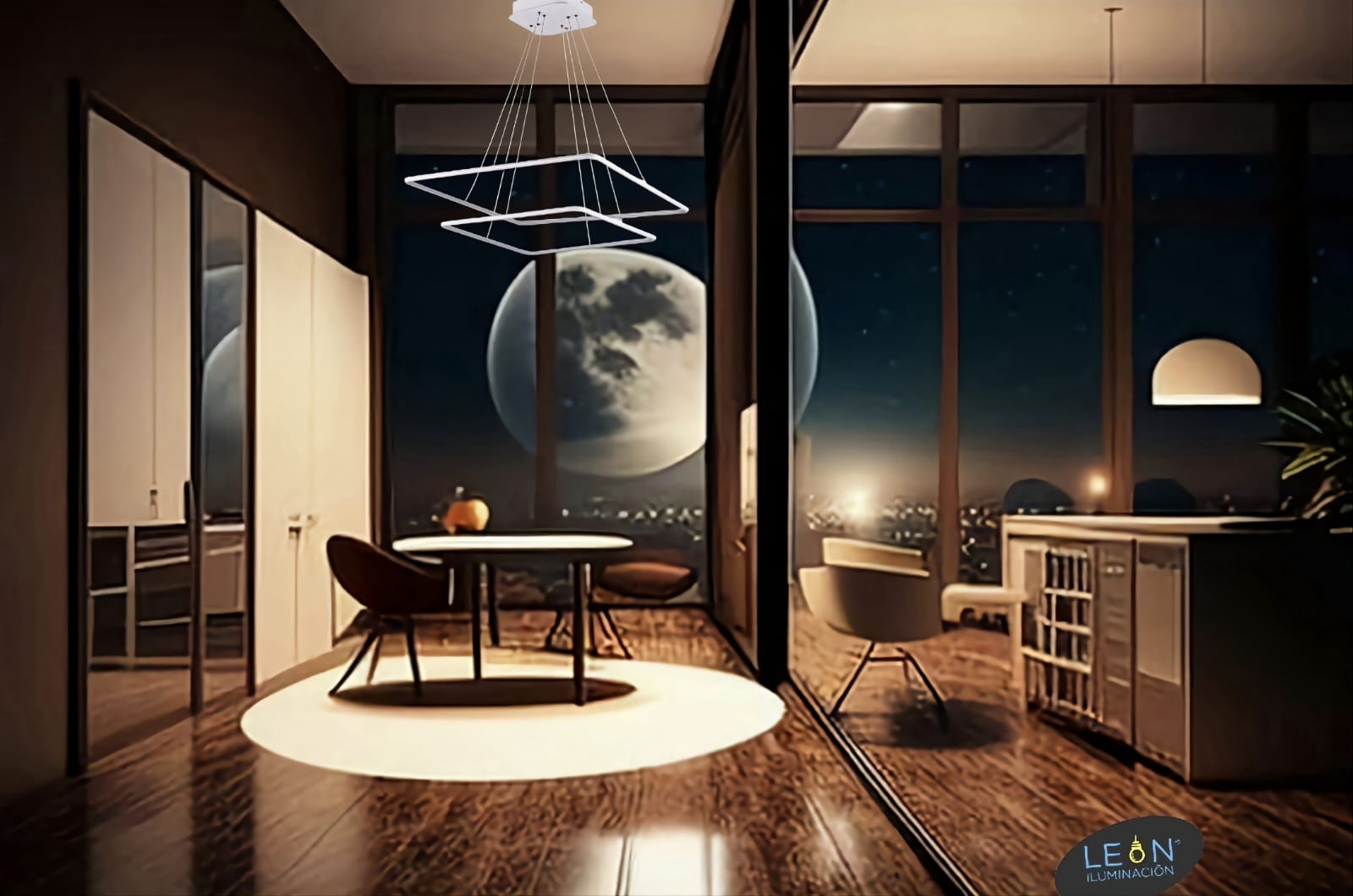 Candil de Led DOUBLE STRAIGHT 96W GD-B067-2 - Imagen 5