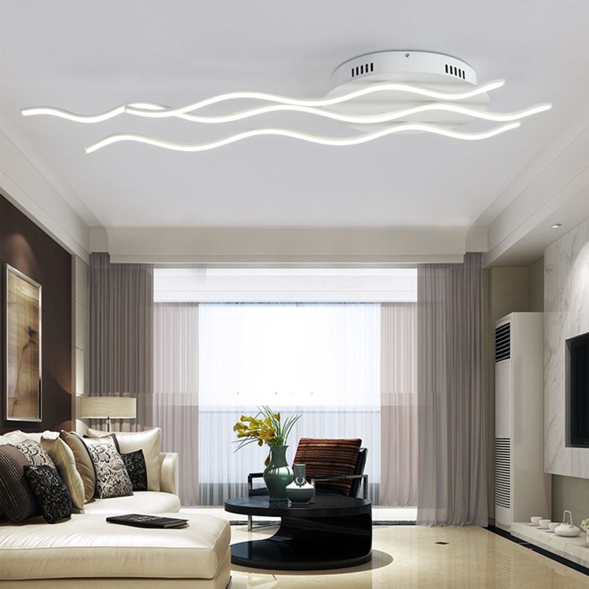 Candil de Led Luxury Wave 54W Luminic Led Blanco - Imagen 2
