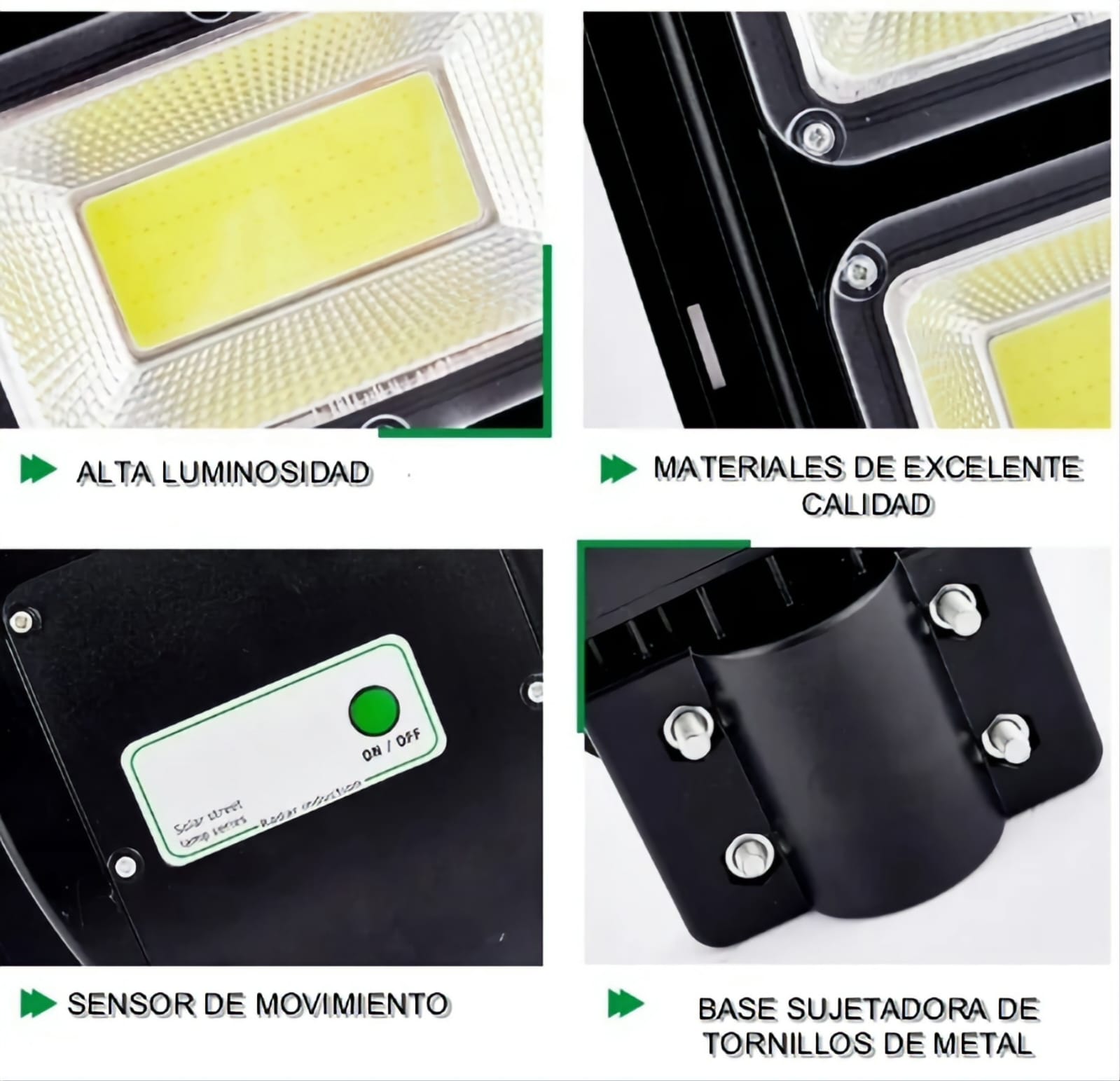 Lampara Suburbana Solar ZL-RS-100W -COB - Imagen 2