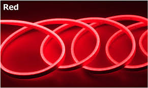 Tira neon led rojo caja de 20 piezas Colores a elegir
