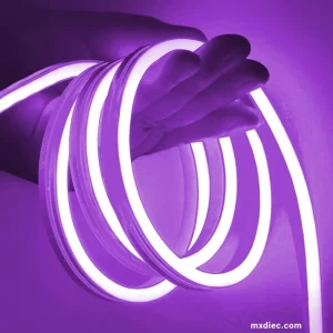 Tira neon led morada caja con 20 piezas Colores a elegir